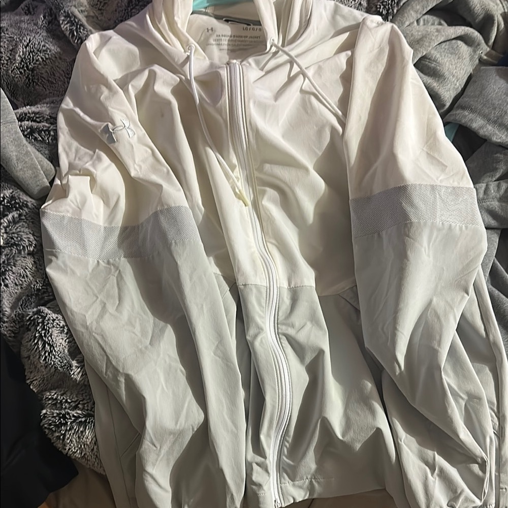 Under Armour Light Gray Windbreaker